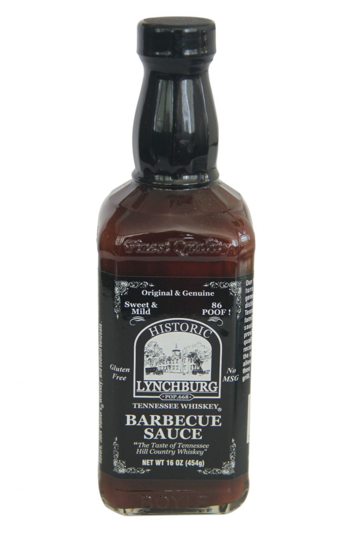 Historic Lynchburg Tennessee Whiskey Sweet Mild Barbecue Sauce